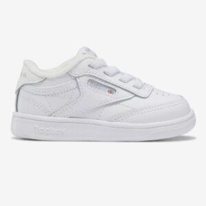 Reebok Club C Sneaker All White Toddler Kids Size 9 NWT/NIB